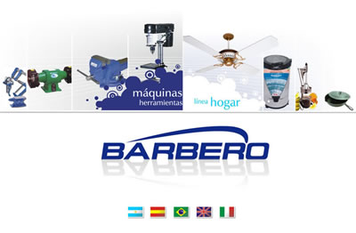 <b>Barbero</b><br/>Fábrica de morsas, perforadoras, bombas de agua, amoladoras...