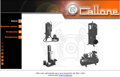 <b>Callone S.R.L.</b><br/>Fábrica de compresores, plantas de aire y arenadoras...