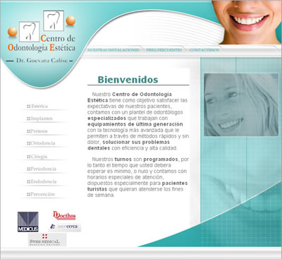 <b>Centro de odontología estética - Dr Guevara Calise </b><br/>Centro de odontología del Dr. Guevara Calise, ubicado en la ciudad de Mendoza, brindando atención en sus modernas instalaciones.