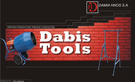 <b>Damia Hnos</b><br/>Empresa dedicada a la producción de herramientas para la construcción como hormigoneras, carretillas, andamios, caballetes entre otros.