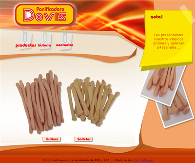 <b>Dovis - Panificadora Dovis </b><br/>Panificadora de San Francisco. Elaboraci�n de grisines y galletas