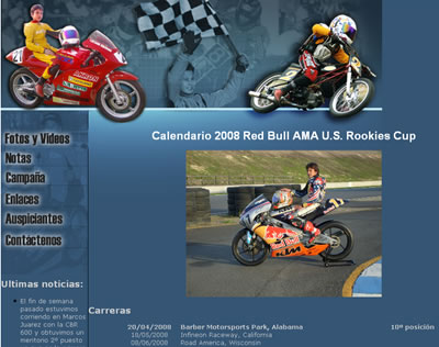 <b>Ribodino competici&oacute;n</b><br/>Sitio web oficial de esta familia de corredores de motos con espectacular futuro dentro del motociclismo nacional.